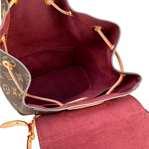 Authentic❤️Louis Vuitton Montsouris Rucksack Backpack Monogram Brown Canvas - Picture 15 of 16